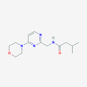 molecular formula C14H22N4O2 B2694176 3-甲基-N-((4-吗啉基嘧啶-2-基)甲基)丁酰胺 CAS No. 1797292-18-2