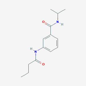 molecular formula C14H20N2O2 B269419 3-(butyrylamino)-N-isopropylbenzamide 