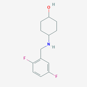 molecular formula C13H17F2NO B2694195 4-((2,5-Difluorobenzyl)amino)cyclohexan-1-ol CAS No. 1096828-65-7