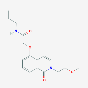2-[2-(2-methoxyethyl)-1-oxoisoquinolin-5-yl]oxy-N-prop-2-enylacetamide