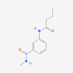 molecular formula C12H16N2O2 B269420 3-(butyrylamino)-N-methylbenzamide 