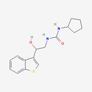 1-(2-(Benzo[b]thiophen-3-yl)-2-hydroxyethyl)-3-cyclopentylurea