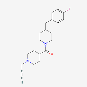 4-[(4-Fluorophenyl)methyl]-1-[1-(prop-2-yn-1-yl)piperidine-4-carbonyl]piperidine