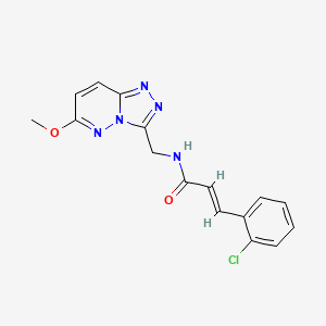 (E)-3-(2-chlorophenyl)-N-((6-methoxy-[1,2,4]triazolo[4,3-b]pyridazin-3-yl)methyl)acrylamide