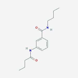molecular formula C15H22N2O2 B269421 N-butyl-3-(butyrylamino)benzamide 