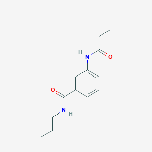 molecular formula C14H20N2O2 B269422 3-(butyrylamino)-N-propylbenzamide 