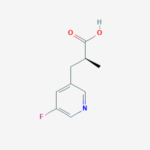 (2S)-3-(5-Fluoropyridin-3-yl)-2-methylpropanoic acid