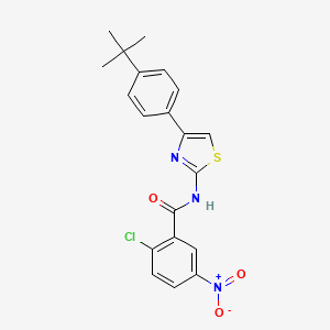 N-[4-(4-tert-butylphenyl)-1,3-thiazol-2-yl]-2-chloro-5-nitrobenzamide