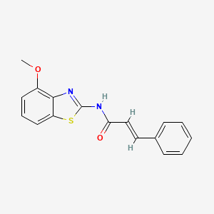 molecular formula C17H14N2O2S B2694236 N-(4-methoxybenzo[d]thiazol-2-yl)cinnamamide CAS No. 325979-20-2