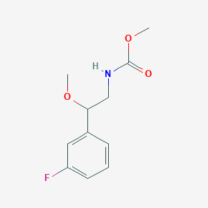Methyl (2-(3-fluorophenyl)-2-methoxyethyl)carbamate