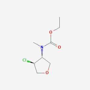 Ethyl N-[(3R,4S)-4-chlorooxolan-3-yl]-N-methylcarbamate