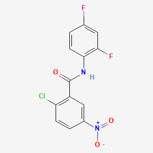 molecular formula C13H7ClF2N2O3 B2694247 2-氯-N-(2,4-二氟苯基)-5-硝基苯甲酰胺 CAS No. 330215-47-9