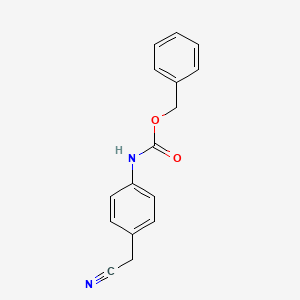 molecular formula C16H14N2O2 B2694256 benzyl N-[4-(cyanomethyl)phenyl]carbamate CAS No. 861250-54-6