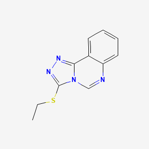 molecular formula C11H10N4S B2694273 3-Ethylsulfanyl-[1,2,4]triazolo[4,3-c]quinazoline CAS No. 851903-76-9