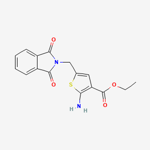 ethyl 2-amino-5-[(1,3-dioxo-2,3-dihydro-1H-isoindol-2-yl)methyl]thiophene-3-carboxylate
