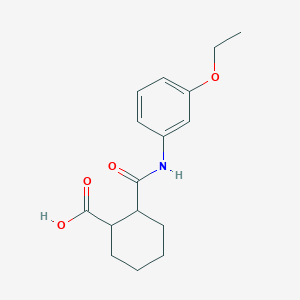 molecular formula C16H21NO4 B269428 2-[(3-Ethoxyanilino)carbonyl]cyclohexanecarboxylic acid 