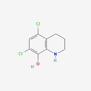 molecular formula C9H9Cl2NO B2694288 5,7-Dichloro-1,2,3,4-tetrahydroquinolin-8-ol CAS No. 485403-38-1