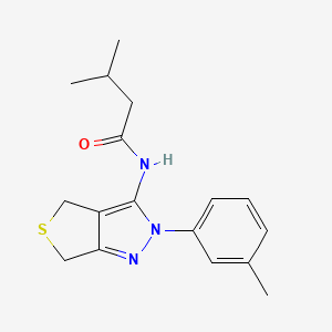 molecular formula C17H21N3OS B2694317 3-甲基-N-(2-(间甲苯基)-4,6-二氢-2H-噻吩[3,4-c]吡唑-3-基)丁酰胺 CAS No. 392289-09-7