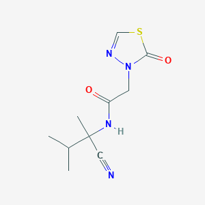 molecular formula C10H14N4O2S B2694326 N-(2-Cyano-3-methylbutan-2-yl)-2-(2-oxo-1,3,4-thiadiazol-3-yl)acetamide CAS No. 2224544-10-7