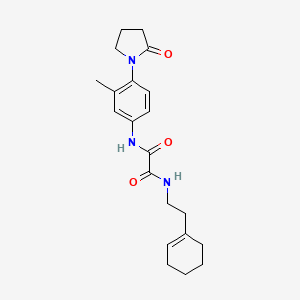 N1-(2-(cyclohex-1-en-1-yl)ethyl)-N2-(3-methyl-4-(2-oxopyrrolidin-1-yl)phenyl)oxalamide