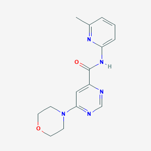 molecular formula C15H17N5O2 B2694331 N-(6-methylpyridin-2-yl)-6-morpholinopyrimidine-4-carboxamide CAS No. 1904356-31-5