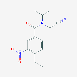 N-(cyanomethyl)-4-ethyl-3-nitro-N-(propan-2-yl)benzamide