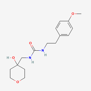 molecular formula C16H24N2O4 B2694349 1-((4-hydroxytetrahydro-2H-pyran-4-yl)methyl)-3-(4-methoxyphenethyl)urea CAS No. 1351645-25-4