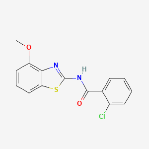 2-chloro-N-(4-methoxy-1,3-benzothiazol-2-yl)benzamide
