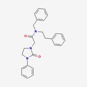 N-benzyl-2-(2-oxo-3-phenylimidazolidin-1-yl)-N-phenethylacetamide