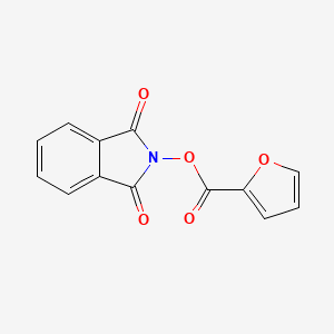 molecular formula C13H7NO5 B2694383 2-[(furan-2-ylcarbonyl)oxy]-1H-isoindole-1,3(2H)-dione CAS No. 63591-87-7