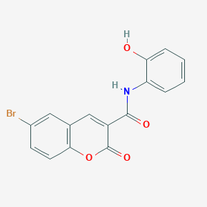 6-bromo-N-(2-hydroxyphenyl)-2-oxo-2H-chromene-3-carboxamide