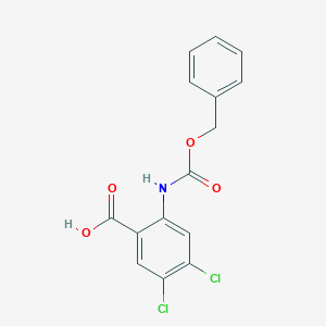 4,5-Dichloro-2-(phenylmethoxycarbonylamino)benzoic acid