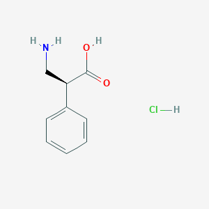 molecular formula C9H12ClNO2 B2694423 (S)-3-氨基-2-苯基丙酸盐酸盐 CAS No. 1392219-09-8