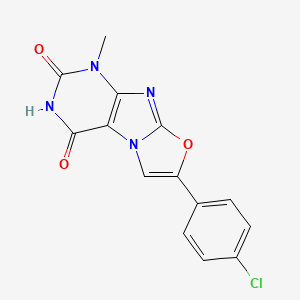 7-(4-chlorophenyl)-1-methyloxazolo[2,3-f]purine-2,4(1H,3H)-dione