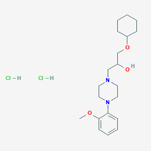 1-(Cyclohexyloxy)-3-(4-(2-methoxyphenyl)piperazin-1-yl)propan-2-ol dihydrochloride