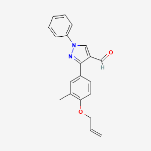 3-[3-methyl-4-(prop-2-en-1-yloxy)phenyl]-1-phenyl-1H-pyrazole-4-carbaldehyde