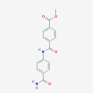 molecular formula C16H14N2O4 B269443 Methyl 4-[(4-carbamoylphenyl)carbamoyl]benzoate 