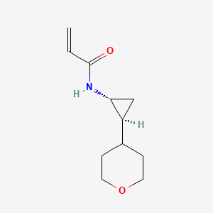 Rac-n-[(1r,2s)-2-(oxan-4-yl)cyclopropyl]prop-2-enamide