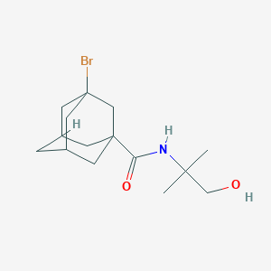 3-bromo-N-(1-hydroxy-2-methylpropan-2-yl)adamantane-1-carboxamide