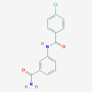 molecular formula C14H11ClN2O2 B269444 3-[(4-Chlorobenzoyl)amino]benzamide 