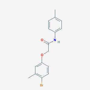 molecular formula C16H16BrNO2 B269445 2-(4-bromo-3-methylphenoxy)-N-(4-methylphenyl)acetamide 