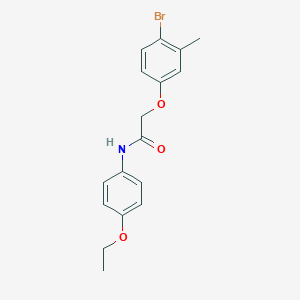 molecular formula C17H18BrNO3 B269446 2-(4-bromo-3-methylphenoxy)-N-(4-ethoxyphenyl)acetamide 