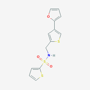 N-{[4-(furan-2-yl)thiophen-2-yl]methyl}thiophene-2-sulfonamide