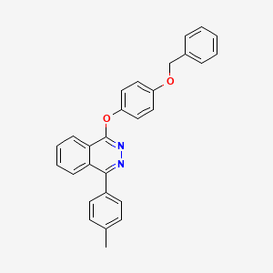 molecular formula C28H22N2O2 B2694467 1-(4-(Benzyloxy)phenoxy)-4-(p-tolyl)phthalazine CAS No. 315693-69-7