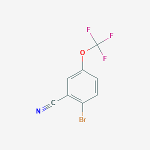 molecular formula C8H3BrF3NO B2694474 2-Bromo-5-(trifluoromethoxy)benzonitrile CAS No. 1804402-93-4