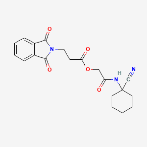 molecular formula C20H21N3O5 B2694477 [(1-cyanocyclohexyl)carbamoyl]methyl 3-(1,3-dioxo-2,3-dihydro-1H-isoindol-2-yl)propanoate CAS No. 1210334-38-5