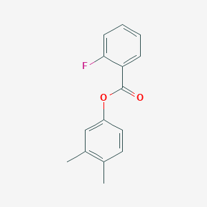 molecular formula C15H13FO2 B269451 3,4-Dimethylphenyl 2-fluorobenzoate 