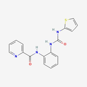 molecular formula C17H14N4O2S B2694518 N-(2-(3-(噻吩-2-基)脲基)苯基)吡啶-2-甲酰胺 CAS No. 1207024-18-7