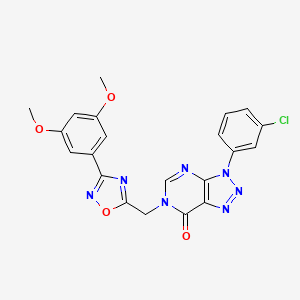 3-(3-chlorophenyl)-6-((3-(3,5-dimethoxyphenyl)-1,2,4-oxadiazol-5-yl)methyl)-3H-[1,2,3]triazolo[4,5-d]pyrimidin-7(6H)-one