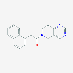 molecular formula C19H17N3O B2694533 1-(7,8-二氢吡啶并[4,3-d]嘧啶-6(5H)-基)-2-(萘-1-基)乙酮 CAS No. 1797894-59-7